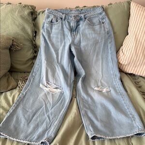 Old Navy Blue Flare Wide Leg Jeans